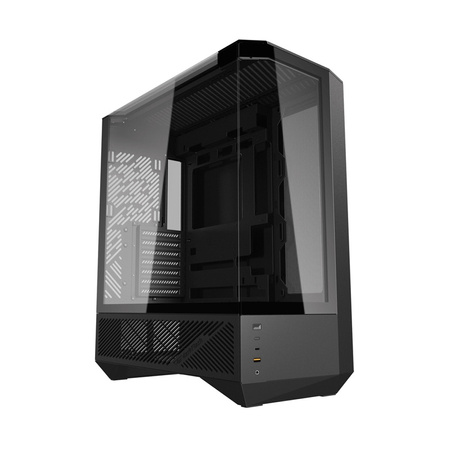 Obudowa komputerowa DARKFLASH DY460 + 4 wentylatory ARGB (czarna)
