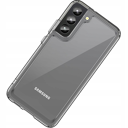 HURTEL ETUI CASE OUTER SPACE DO SAMSUNG GALAXY S22+ SZTYWNY Z ŻELOWĄ RAMKĄ