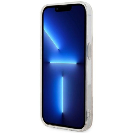 Etui Guess GUHMP14LH4STP na iPhone 14 Pro - różowe 4G MagSafe