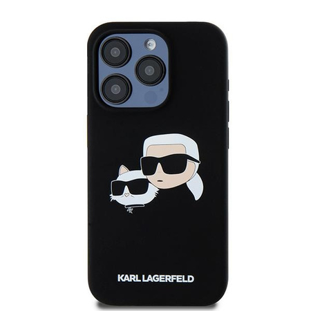 KARL LAGERFELD POKROWIEC DO IPHONE 15 PRO Z DO MAGSAFE SILIKONOWE HARDCASE