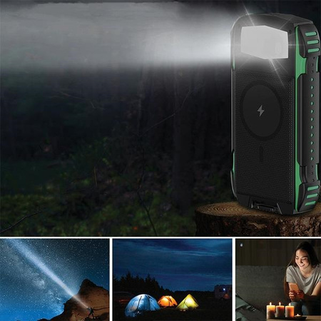 4smarts Powerbank Solarny TitanPackRugged UltiMag 20000mAh zielony/green 540244