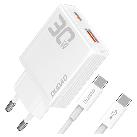 DUDAO ŁADOWARKA 30W GAN DO TELEFONÓW SAMSUNG IPHONE SZYBKIE ŁADOWANIE USB-C