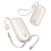 Powerbank Baseus EnerFill FC21 Qpow 3 Ultra 10000mAh 22,5W z dołączonym kablem-smyczą - beżowy