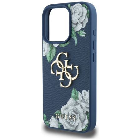 GUESS ETUI DO IPHONE 16 PRO MAX Z LOGO GRINDED ROSES WYSOKIEJ JAKOŚCI