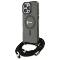 GUESS ETUI HARDCASE CROSSBODY CORD SCRIPT DO MAGSAFE DO IPHONE 16 PRO 6.3