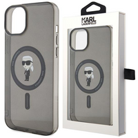 Etui Karl Lagerfeld IML Ikonik MagSafe na iPhone 15 Plus - czarne