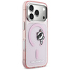 Etui Karl Lagerfeld IML Peekaboo MagSafe do iPhone 17 Pro Max różowy