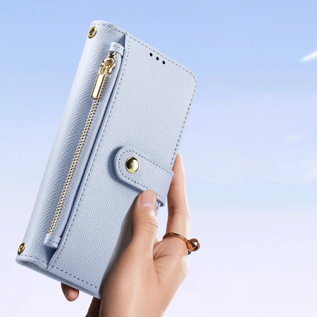 DUX DUCIS POKROWIEC SKÓRZANY DO SAMSUNG GALAXY S25+ Z ODŁĄCZANYM PORTFELEM