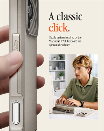 Spigen Classic LS MagSafe, stone - iPhone 17 Pro