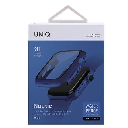 UNIQ etui Nautic Apple Watch Series 4/5/6/SE 40mm niebieski/blue