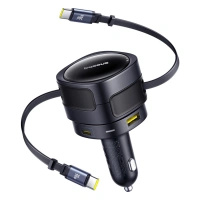 BASEUS ŁADOWARKA SAMOCHODOWA 90W DO SAMOCHODU 2X USB-C 1X USB-A SZYBKIE