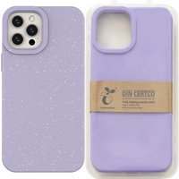 Eco Case etui iPhone 14 Plus silikonowy degradowalny pokrowiec fioletowe