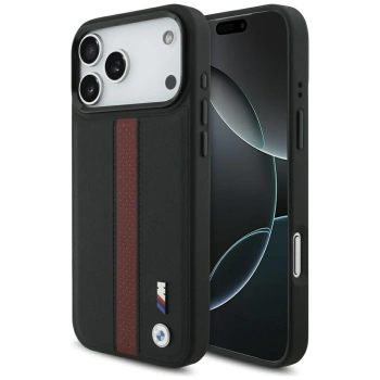 BMW ETUI M PERFORATED STRIPE LOGO DO IPHONE 17 PRO MAX MAGSAFE LUKSUSOWA
