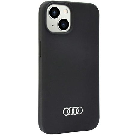 Etui Audi Silicone Case na iPhone 14 - czarne AU-LSRIP14-Q3/D1-BK