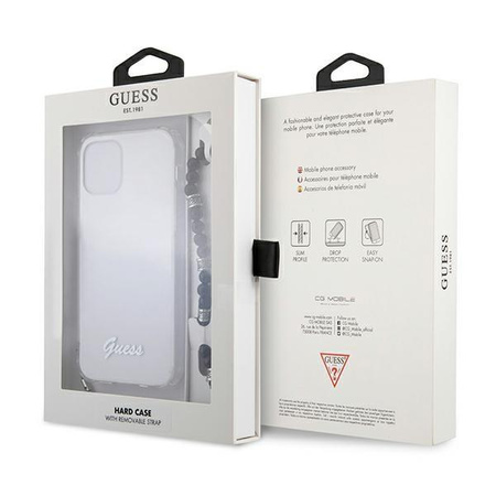 Guess GUHCP12LKPSBK iPhone 12 Pro Max 6,7"  Transparent hardcase Black Pearl