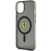 Etui Ferrari FEHMP14MURKK na iPhone 14 Plus - czarne Translucent Magsafe
