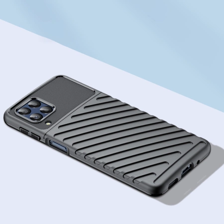 Thunder Case elastyczne pancerne etui pokrowiec Samsung Galaxy M53 5G czarny