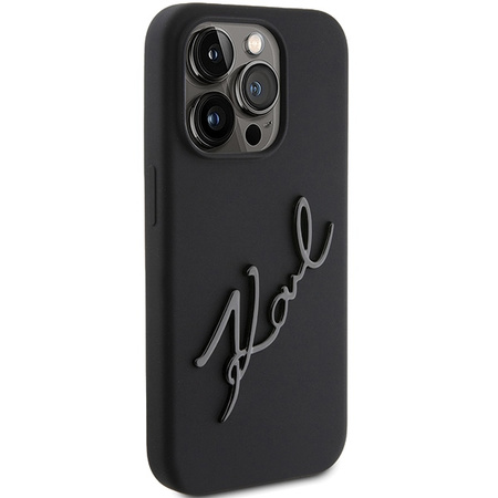 KARL LAGERFELD KLHCP15LSKSBMCK CASE DO IPHONE 15 PRO SILIKONOWE KARL SCRIPT