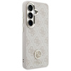 Guess nakładka 4G Big Rhinestone Triangle Strap MagSafe do Samsung Galaxy S26 różowa