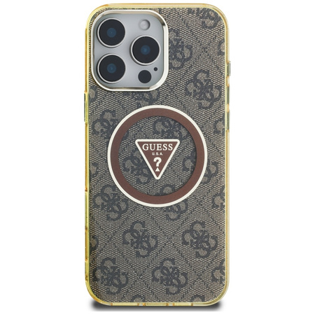 GUESS ETUI IML METAL GLITTER DO IPHONE 16 PRO Z MAGNETYCZNĄ FUNKCJĄ