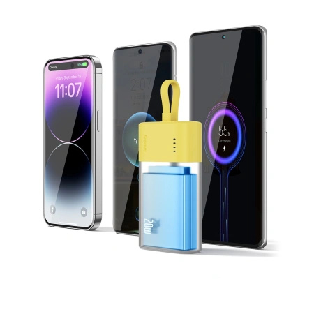 BASEUS POWERBANK POPSICLE 5200MAH 20W DO TELEFONÓW APPLE Z WBUDEM KABLEM