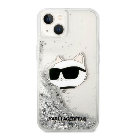 Karl Lagerfeld KLHCP14MLNCHCS iPhone 14 Plus 6,7" srebrny/silver hardcase Glitter Choupette Head