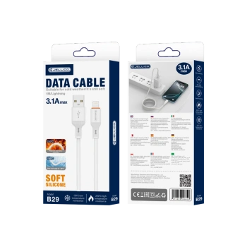 JELLICO kabel B29 Lightning 3.1A 1M Biały