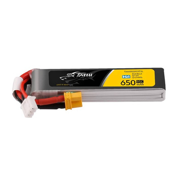 TATTU AKUMULATOR LIPO 2S 650MAH 95C 7.6V HV Z XT30 LONG-PACK DO DRONÓW RC