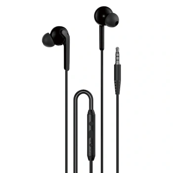 Słuchawki dokanałowe Dudao X3+ przewodowe minijack 3,5mm - czarne