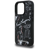 Etui Karl Lagerfeld Grained Pattern &    Logo MagSafe do iPhone 16 Pro czarny