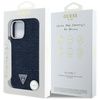 GUESS ETUI TPU DO IPHONE 16 PRO DO MAGSAFE DENIM TRIANGLE LOGO WYTRZYMAŁE