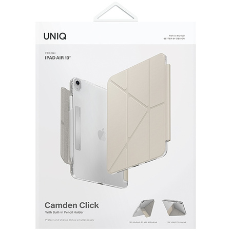 UNIQ etui Camden Click iPad Air 13      (2024/2025) beżowy/ivory