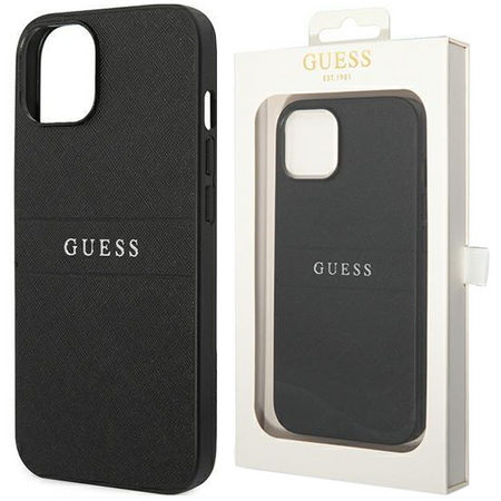 Guess GUHCP14MPSASBBK iPhone 14 Plus 6,7" czarny/black Saffiano Strap