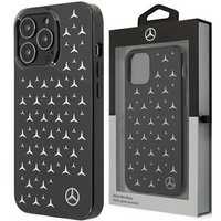 Mercedes MEHCP13LESPBK iPhone 13 Pro / 13 6,1" czarny/black hardcase Silver Stars Pattern