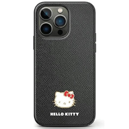 Etui Hello Kitty Metal Logo Kitty Head na Samsung Galaxy Z Flip 5 - czarne