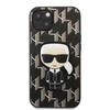 Etui Karl Lagerfeld KLHCP13SPMNIKBK na iPhone 13 mini hardcase - czarne Monogram Ikonik Patch
