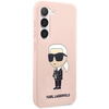 Etui Karl Lagerfeld KLHCS23SSNIKBCP S23 S911 hardcase - różowe Silicone Ikonik