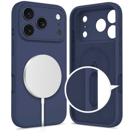 TECH-PROTECT SILICONE MAGSAFE IPHONE 17 PRO DEEP BLUE