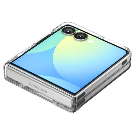 Etui Spigen Ultra Hybrid Pro Mag MagSafe na Samsung Galaxy Z Flip 7 - przezroczysto-białe