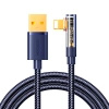 Kabel kątowy Joyroom S-UL012A6 USB-A - Ligtning 2.4A 1,2m - niebieski