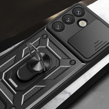 HURTEL ETUI PANCERNE HYBRID ARMOR CAMSHIELD DO SAMSUNG GALAXY S25 Z OSŁONĄ