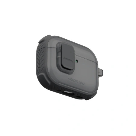 Etui AMAZINGTHING Titan Pro Mag Case Clear do AirPods Pro 3 - czarne