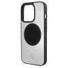 Etui Mercedes Leather&Alu MagSafe na iPhone 15 Pro - srebrne