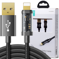 Joyroom kabel USB - Lightning do ładowania / transmisji danych 2,4A 20W 2m czarny (S-UL012A20)