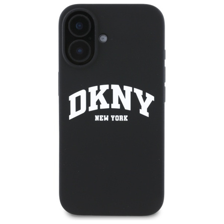 DKNY ETUI DO IPHONE 16 6.1 DO MAGSAFE HARDCASE SILIKONOWE Z LOGO BIAŁE
