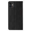 Magnet Strap Case etui do Samsung Galaxy A12 5G pokrowiec portfel + mini smycz zawieszka czarny