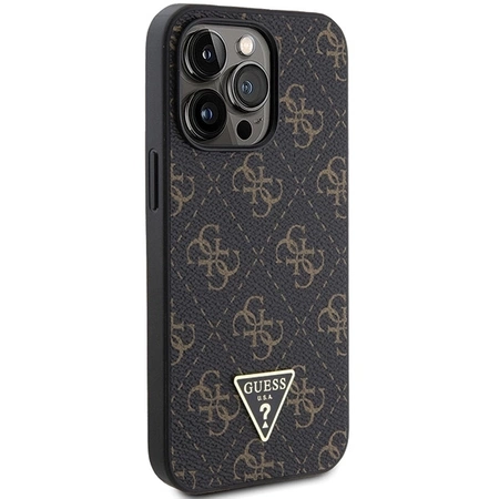 Etui Guess 4G Triangle Metal Logo na iPhone 15 Pro Max - czarne