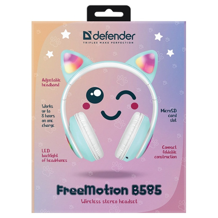 DEFENDER SŁUCHAWKI BLUETOOTH FREEMOTIONB585 DO TELEFONÓW I KOMPUTERÓW 63588