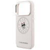 Etui Karl Lagerfeld Point & Choupette    Sketch MagSafe do iPhone 17 Pro różowy
