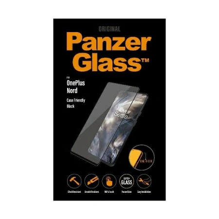 PANZERGLASS SZKŁO HARTOWANE E2E DO ONEPLUS NORD Z RAMKĄ NAJLEPSZA OCHRONA
